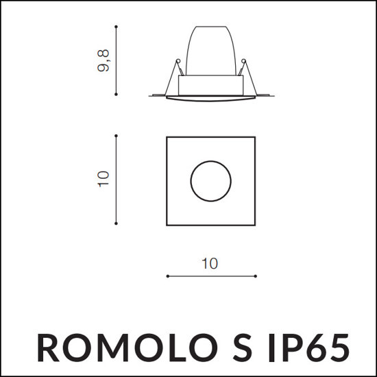 WPUST ZEWNĘTRZNY ROMOLO S IP 65  Azzardo AZ5392