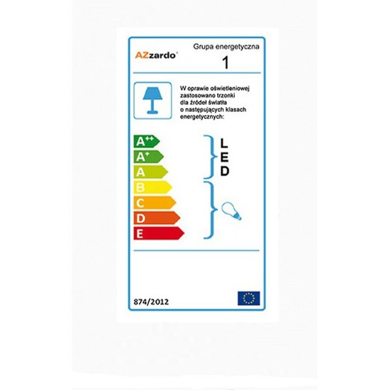 Wielka chromowa lampa podłogowa PALP Azzardo