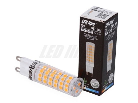 Żarówka LED SMD G9 230V 6W biała ciepła 2700K