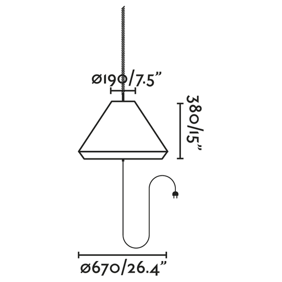 Zewnętrzna lampa wisząca SAIGON T70 FARO 71584-05