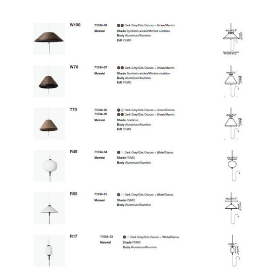 Zewnętrzna lampa wisząca SAIGON T70 FARO 71584-05