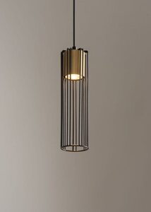 FOBIA 1 lampa wisząca czarny/złoty 33449