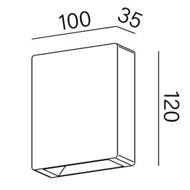 KINKIET LEDPOINT square up&down exterior AQForm 