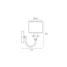 Kinkiet Abu Dhabi Cosmo Light W01844BR-WH