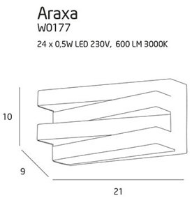 Kinkiet Araxa W0178 Maxlight