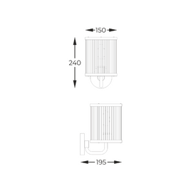 Kinkiet Sergio czarny ZUMA LINE W0528-01F-P7AC