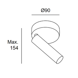 Kinkiet czarny 05-5478-05-05 Leds-C4 STYLUS 