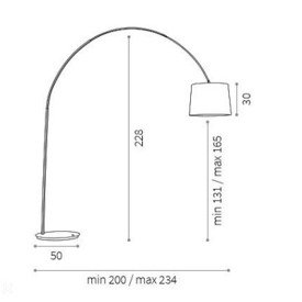 LAMPA PODŁOGOWA DORSALE PT1 286662 + 046471 IDEAL LUX