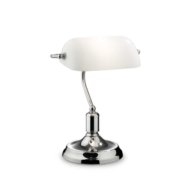 LAMPA STOŁOWA, NOCNA BANKIERKA LAWYER TL1 CROMO  045047 IDEAL LUX