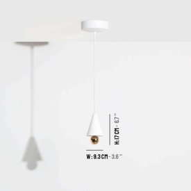 LAMPA WISZĄCA CHERRY BIAŁA XS - LED