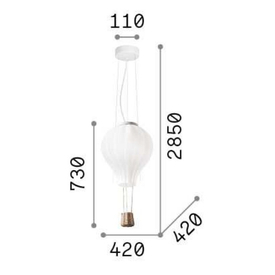 LAMPA WISZĄCA Dream big sp1 d42 261195 IDEAL LUX