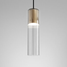 LAMPA WISZĄCA MODERN GLASS Tube LED 230V AQFORM 