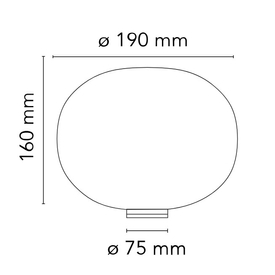 Lampa stołowa Glo-Ball Basic Zero biała F3330009 Flos