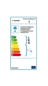 Lampa stołowa Zyta S  Azzardo czarna + chrom