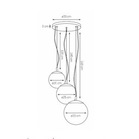 Lampa wisząca ALUR 2 10730305 KASPA