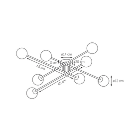 Lampa wisząca ASTRA 8 10775803 KASPA