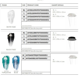 Lampa wisząca Avia biała S Slamp 