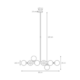 Lampa wisząca CUMULUS 2 10754805 KASPA