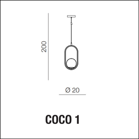 Lampa wisząca Coco 1 Azzardo AZ4981