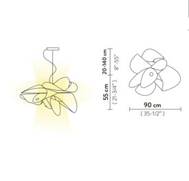 Lampa wisząca ETOILE SLAMP