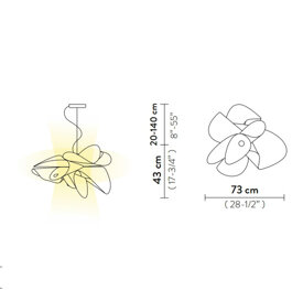 Lampa wisząca ETOILE SMALL włoskiej firmy SLAMP