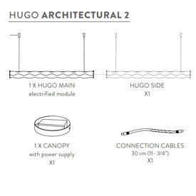 Lampa wisząca HUGO ARCHITECTURAL 2  SLAMP