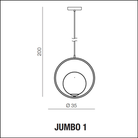 Lampa wisząca Jumbo 1 Azzardo AZ4983