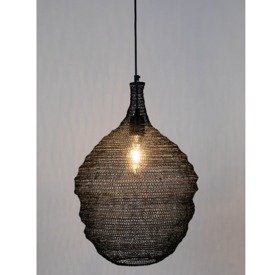 Lampa wisząca Lena M czarna  White Label Living