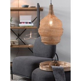 Lampa wisząca Lena M mosiądz White Label Living 