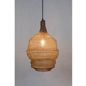 Lampa wisząca Lena M mosiądz White Label Living 