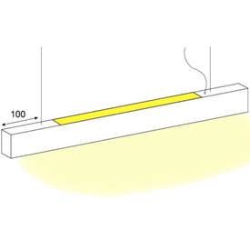 Lampa wisząca Lupinus 600 Elkim Lighting biały