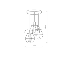 Lampa wisząca MANUFACTURE III Nowodvorski 9740