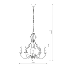 Lampa wisząca MARGARET Black Nowodvorski 