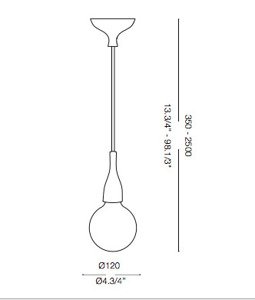 Lampa wisząca MINIMAL SP1 ORO 009391 IDEAL LUX - do wyczerpania zapasów