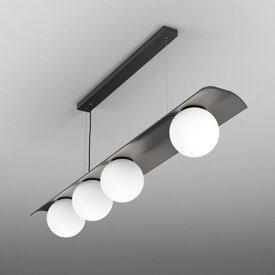 Lampa wisząca MODERN BALL asymmetry x4 LED AQFORM