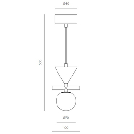 Lampa wisząca Oneta C1299 Aromas