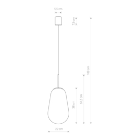 Lampa wisząca PEAR L 7797 Nowodvorski