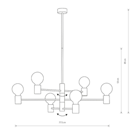 Lampa wisząca RADIUS VI Nowodvorski 7932