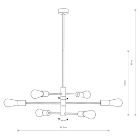 Lampa wisząca ROTOR VI 7937 Nowodvorski 