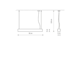 Lampa wisząca SOFT LED 90X6 GRAFIT Nowodvorski