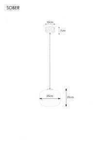 Lampa wisząca Sober Markslojd 107918 mosiądz  