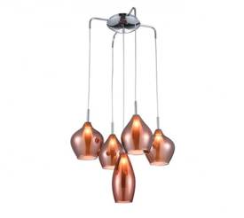 Lampa wisząca do wysokich pomieszczeń Amber Milano Copper Azzardo 