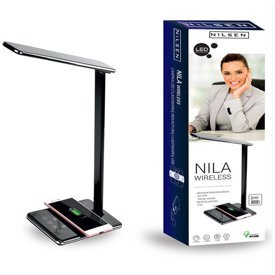 Lampka biurkowa LED NILA WIRELESS czarna