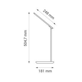 Lampka biurkowa LED NILA WIRELESS czarna