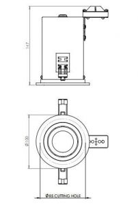 OPRAWA DO ZABUDOWY TARO ADJ FIRE RESISTANT 5676