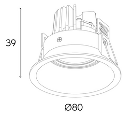 Oprawa do zabudowy KONI 3161BPM Lighting