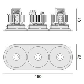 Oprawa do zabudowy Speaker RD60 3 Zaho Lighting