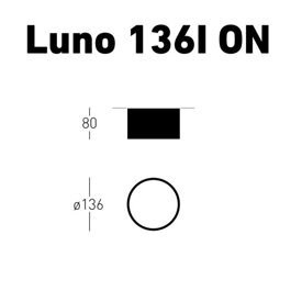 Oprawa natynkowa LUNO 136 I ON  IP44 Chors