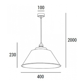 Oprawa wisząca Torta Zaho Lighting