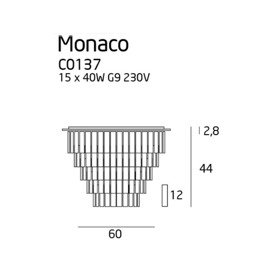 PLAFON MONACO C0137 MAXLIGHT